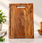 Premium Wooden Cutting & Chopping Board | Multipurpose Serving, Cheese & Bread Board